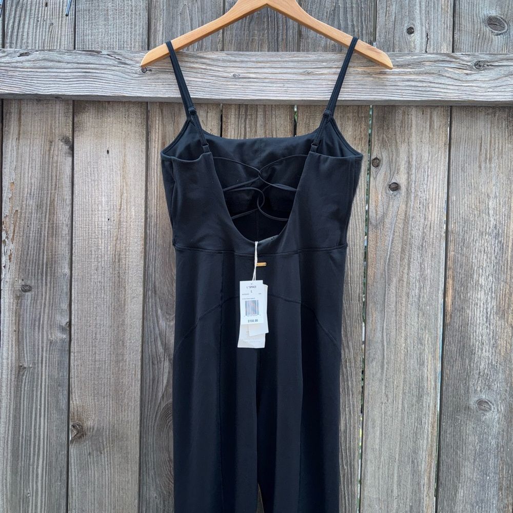L*Space Go The Distance Jumpsuit in Black Womens Large - Picture 7 of 8